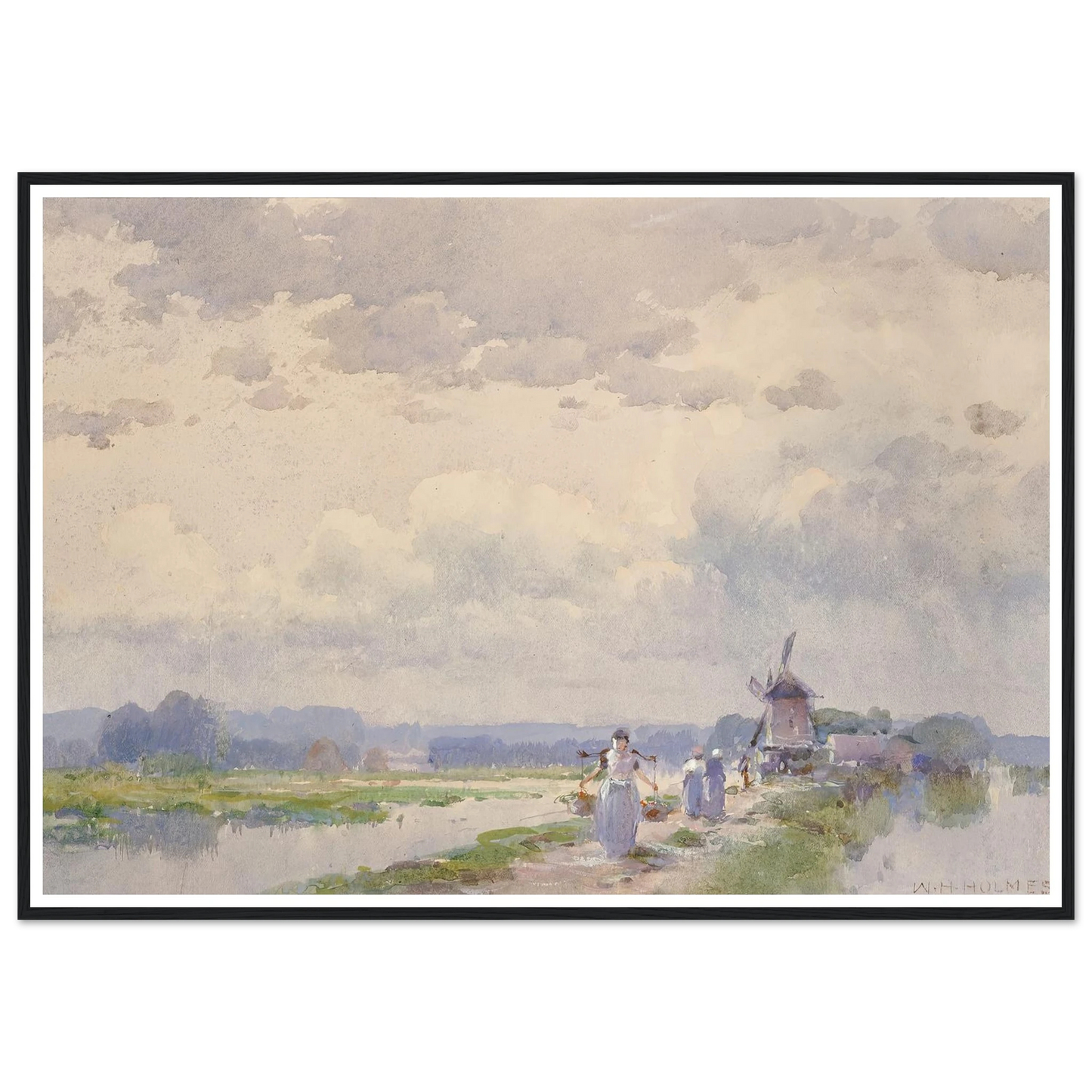 In Holland Art Print | William Henry Holmes - Framed Poster - 30x40 cm / 12x16″ - Black frame