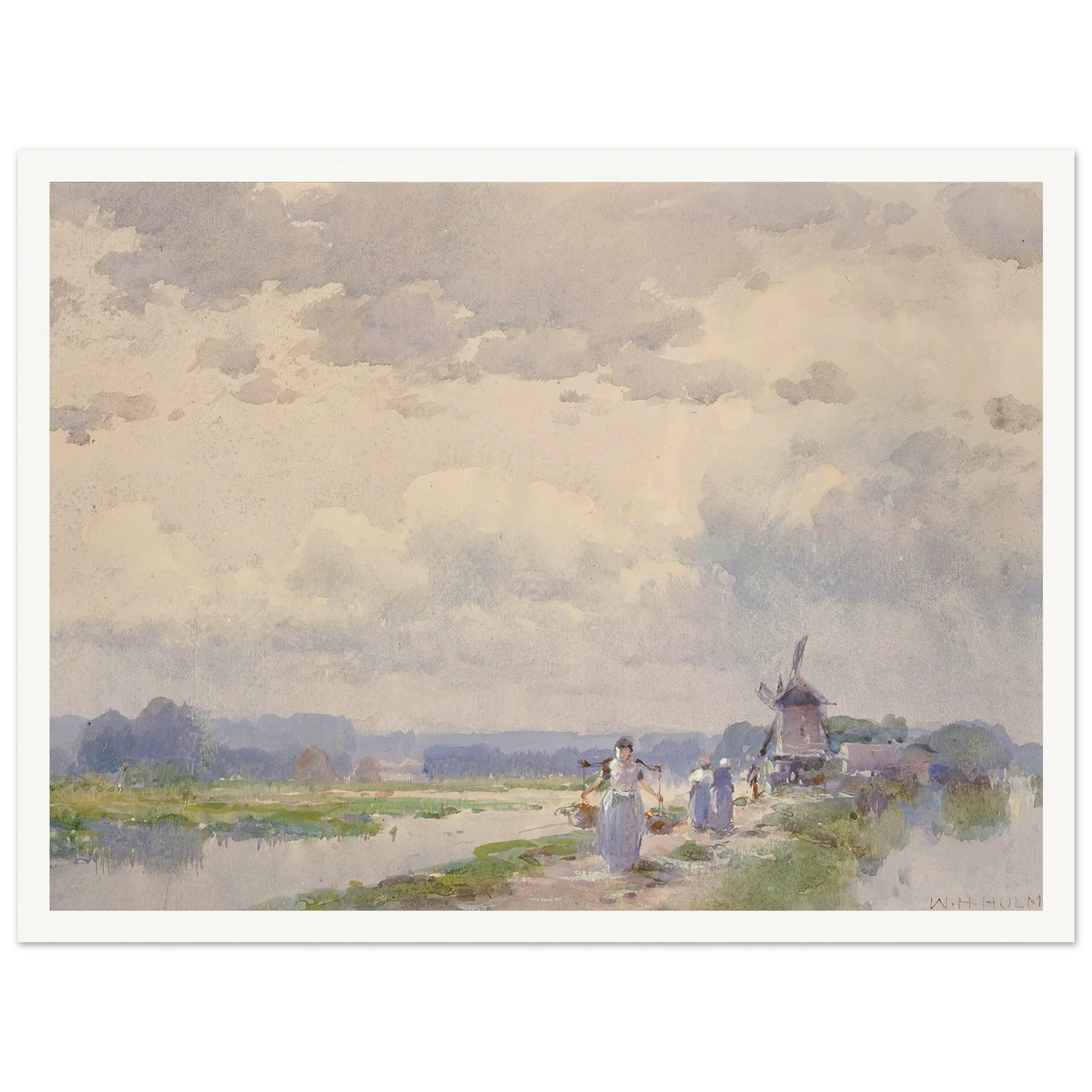 In Holland Art Print | William Henry Holmes - Framed Poster - 30x40 cm / 12x16″ - Black frame