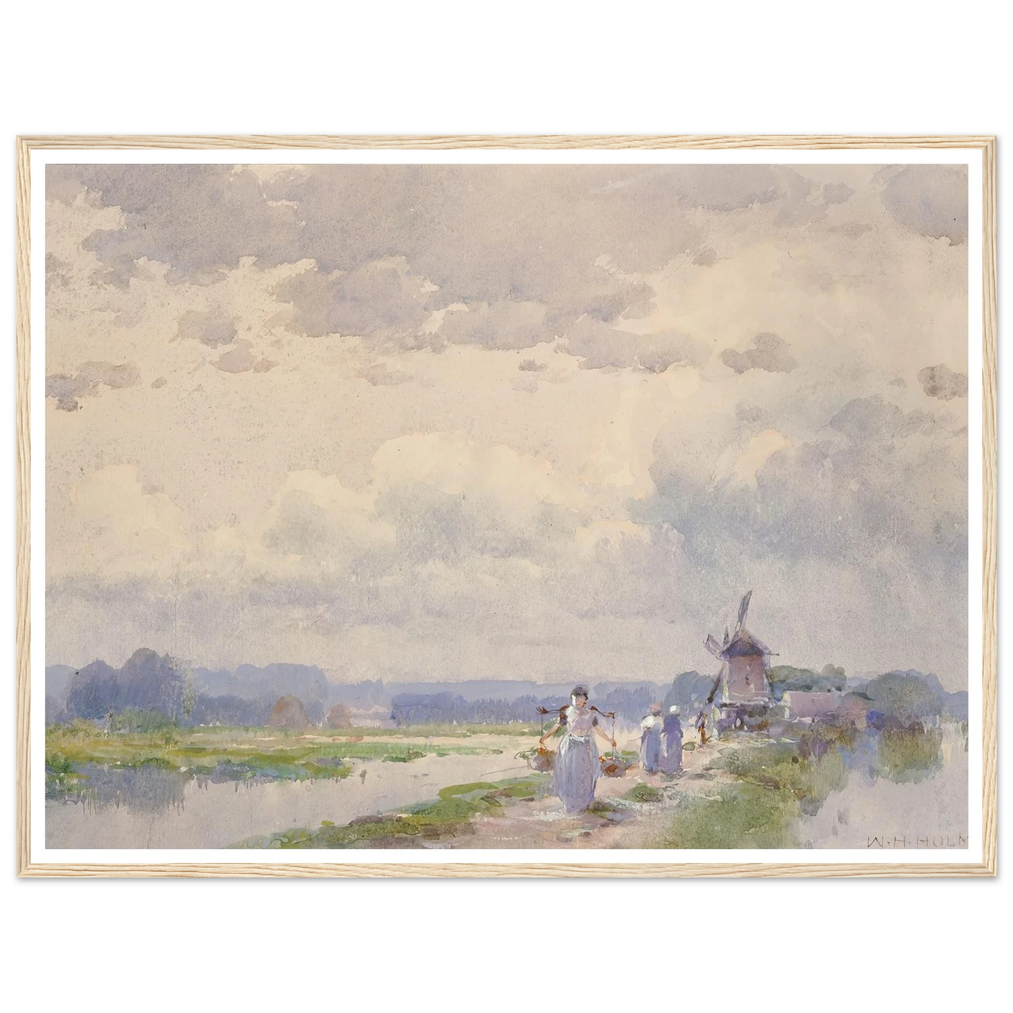 In Holland Art Print | William Henry Holmes - Framed Poster - 30x40 cm / 12x16″ - Black frame