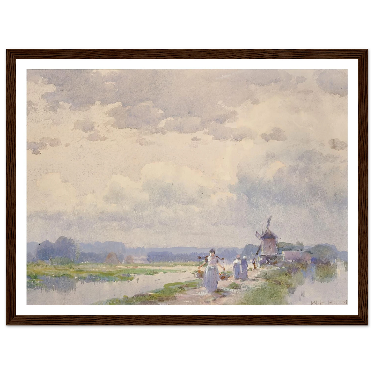 In Holland Art Print | William Henry Holmes - Framed Poster - 30x40 cm / 12x16″ - Black frame