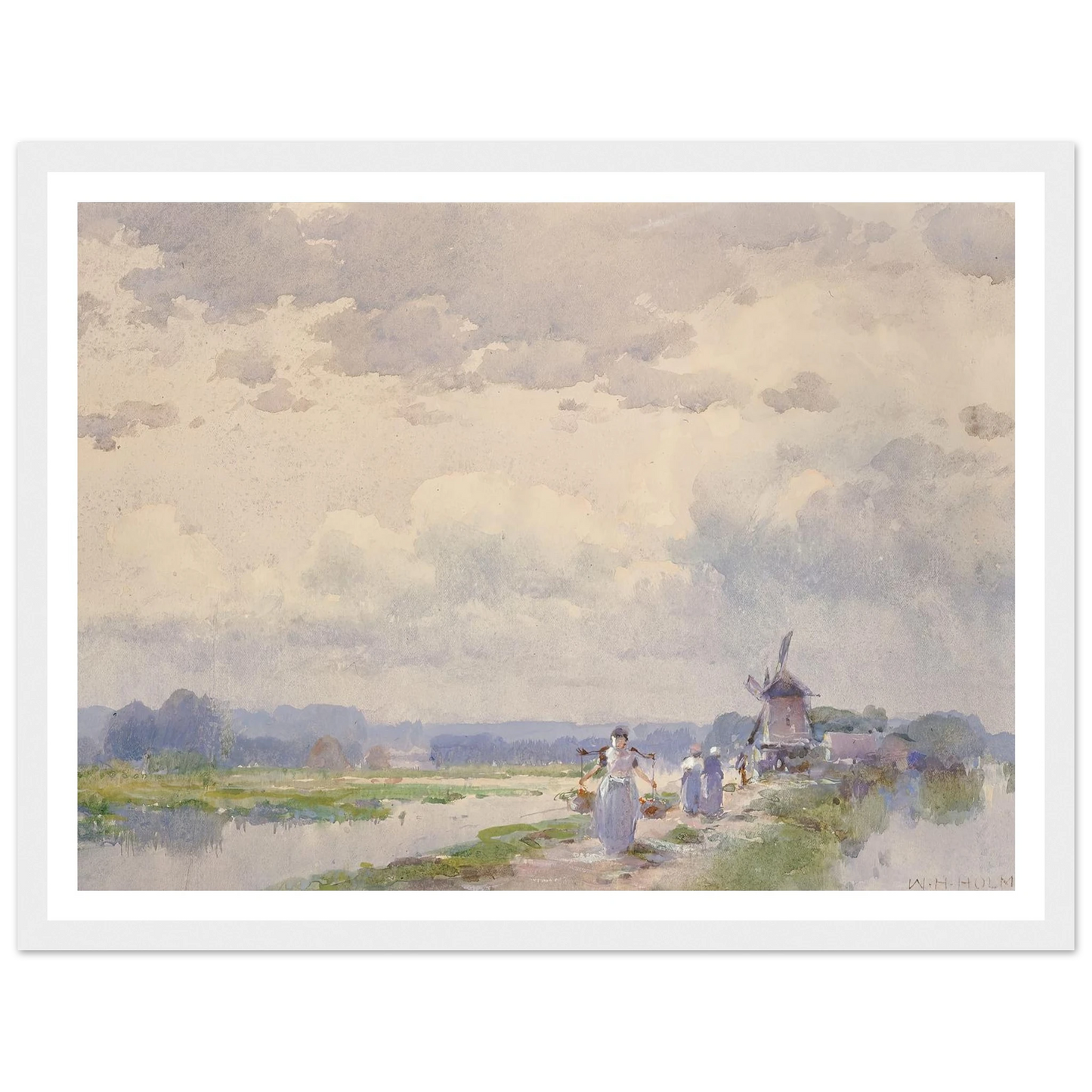 In Holland Art Print | William Henry Holmes - Framed Poster - 30x40 cm / 12x16″ - Black frame