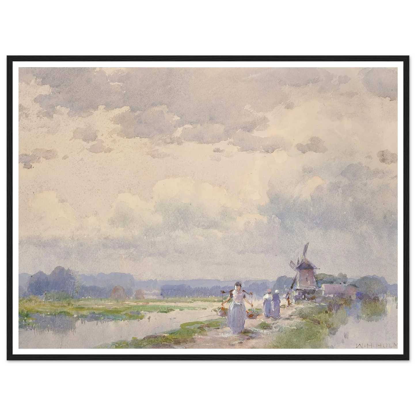 In Holland Art Print | William Henry Holmes - Framed Poster - 30x40 cm / 12x16″ - Black frame