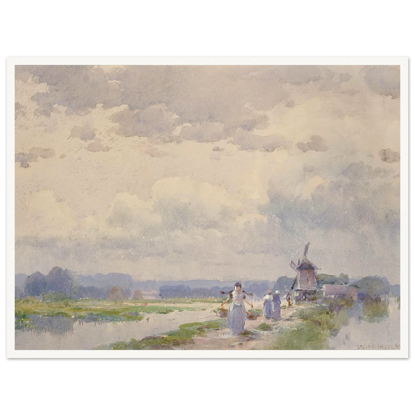 In Holland Art Print | William Henry Holmes - Framed Poster - 30x40 cm / 12x16″ - Black frame