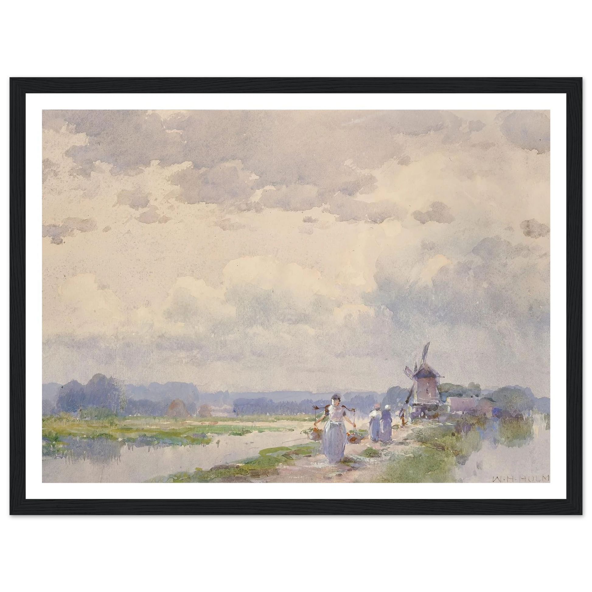 In Holland Art Print | William Henry Holmes - Framed Poster - 30x40 cm / 12x16″ - Black frame
