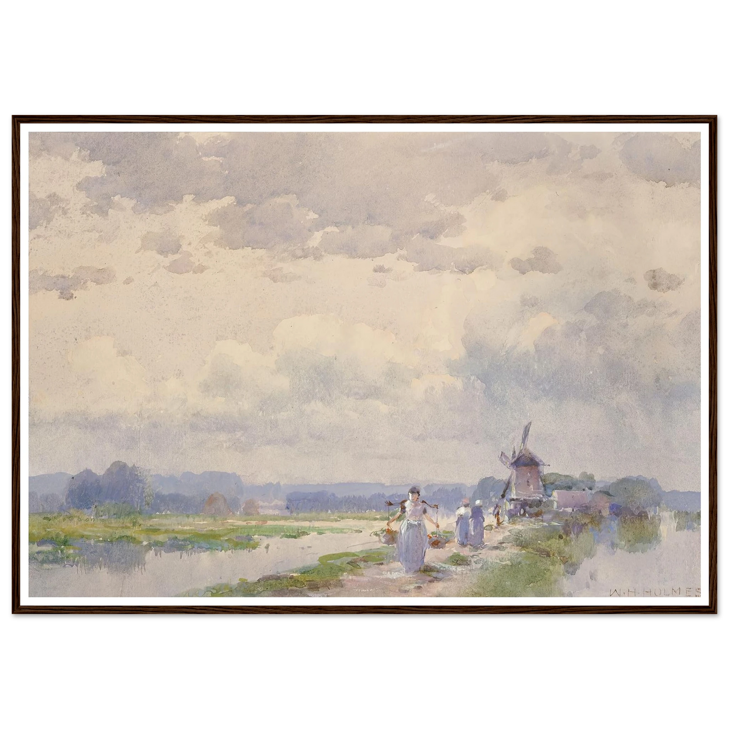 In Holland Art Print | William Henry Holmes - Framed Poster - 30x40 cm / 12x16″ - Black frame