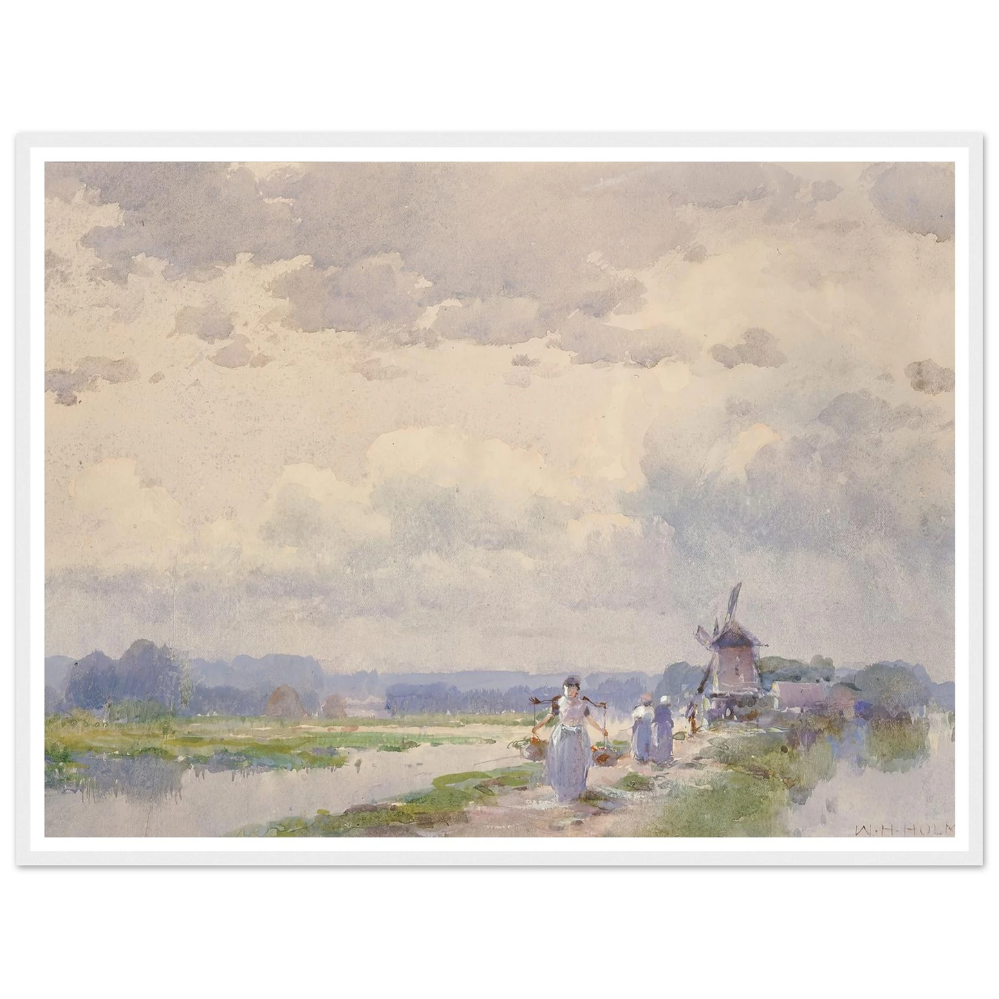 In Holland Art Print | William Henry Holmes - Framed Poster - 30x40 cm / 12x16″ - Black frame