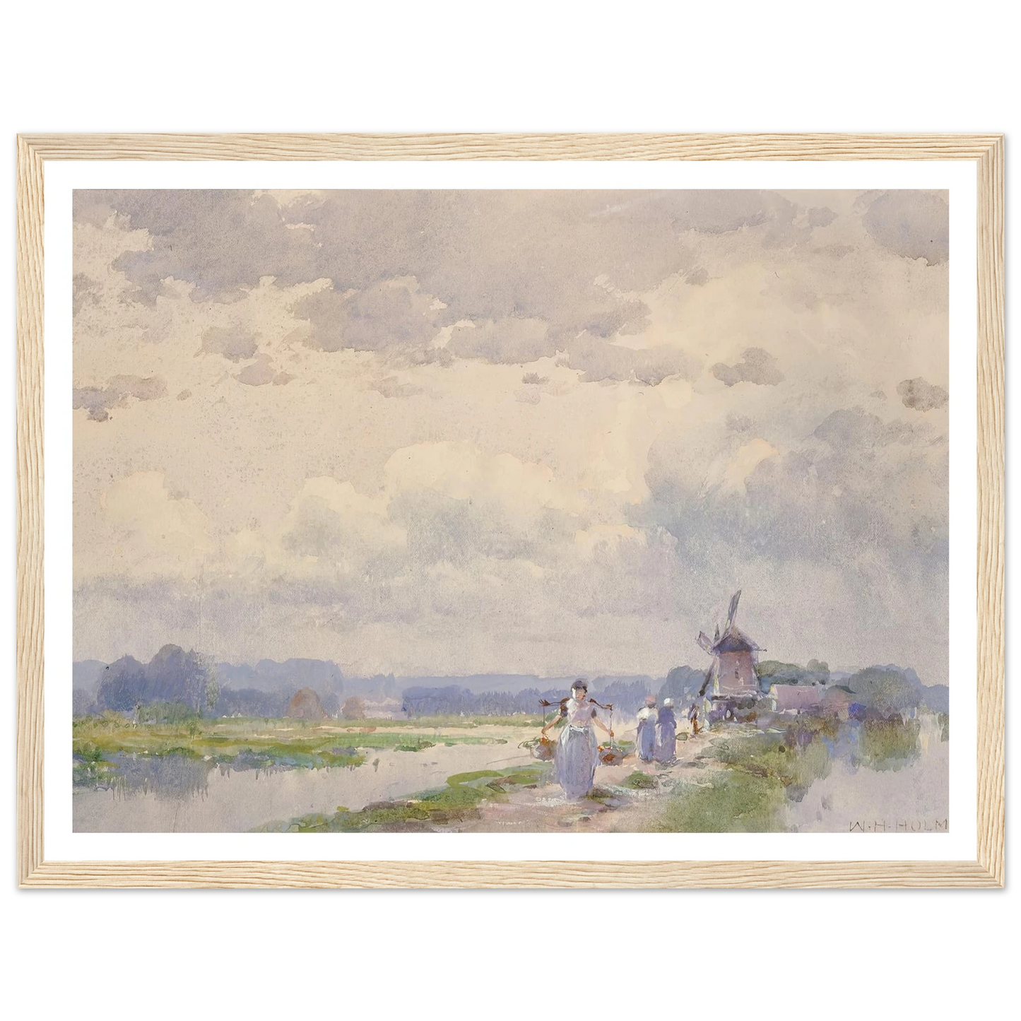 In Holland Art Print | William Henry Holmes - Framed Poster - 30x40 cm / 12x16″ - Black frame