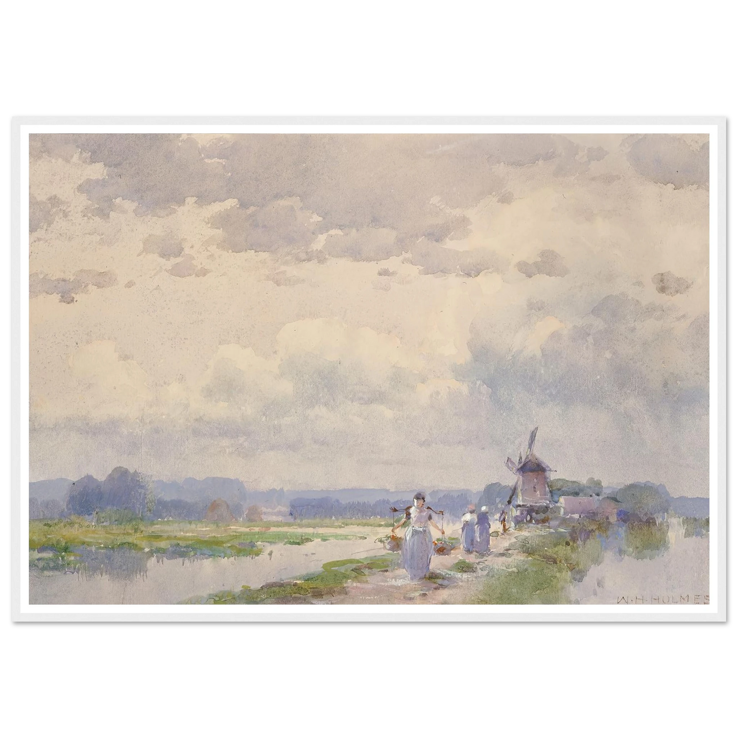 In Holland Art Print | William Henry Holmes - Framed Poster - 30x40 cm / 12x16″ - Black frame