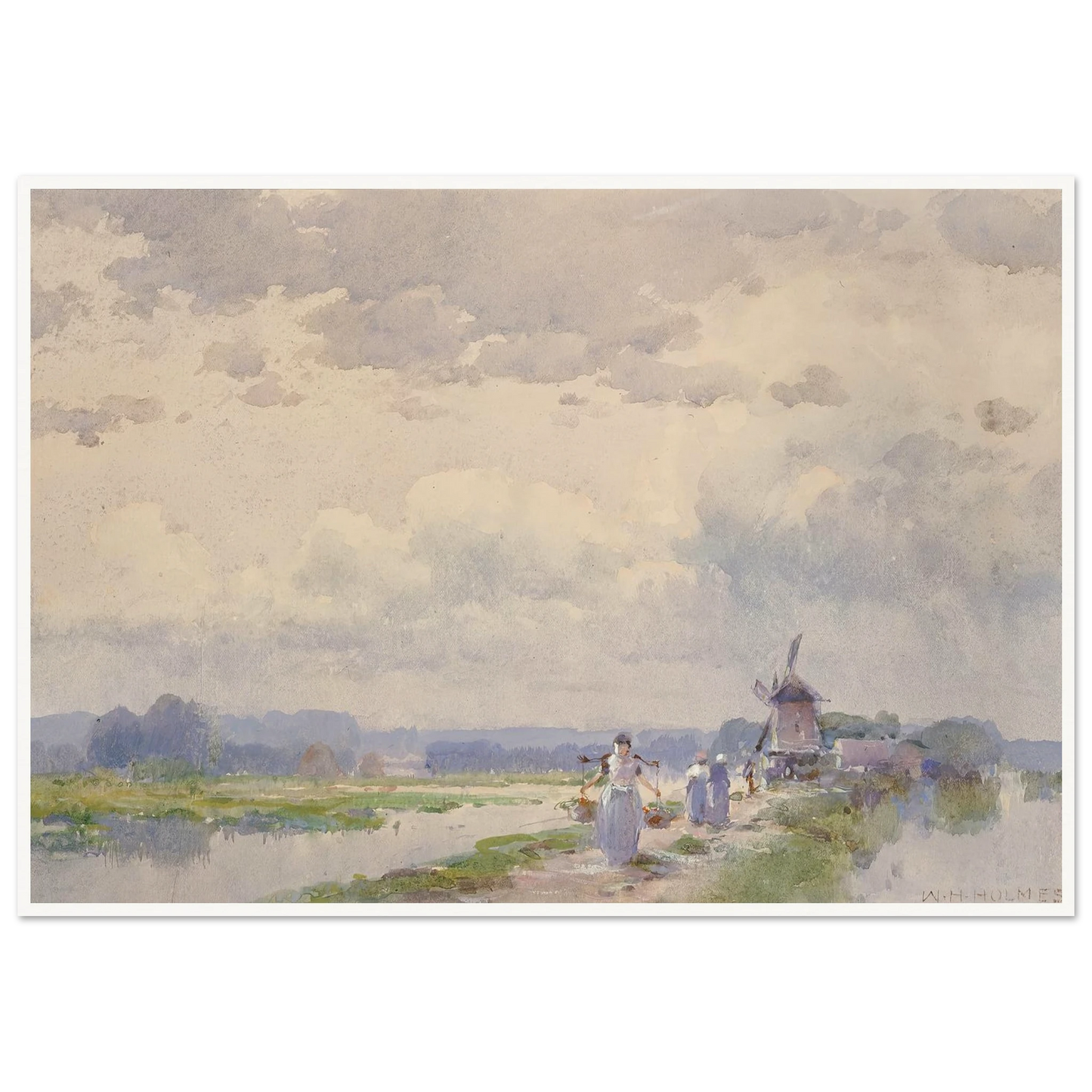 In Holland Art Print | William Henry Holmes - Framed Poster - 30x40 cm / 12x16″ - Black frame