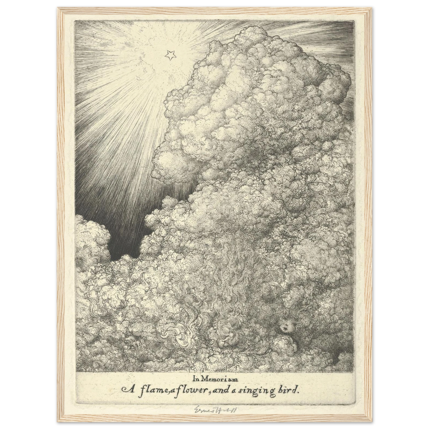In Memoriam, Louise (1918) Art Print | Ernest Haskell - Framed Poster - 30x40 cm / 12x16″ - Black frame