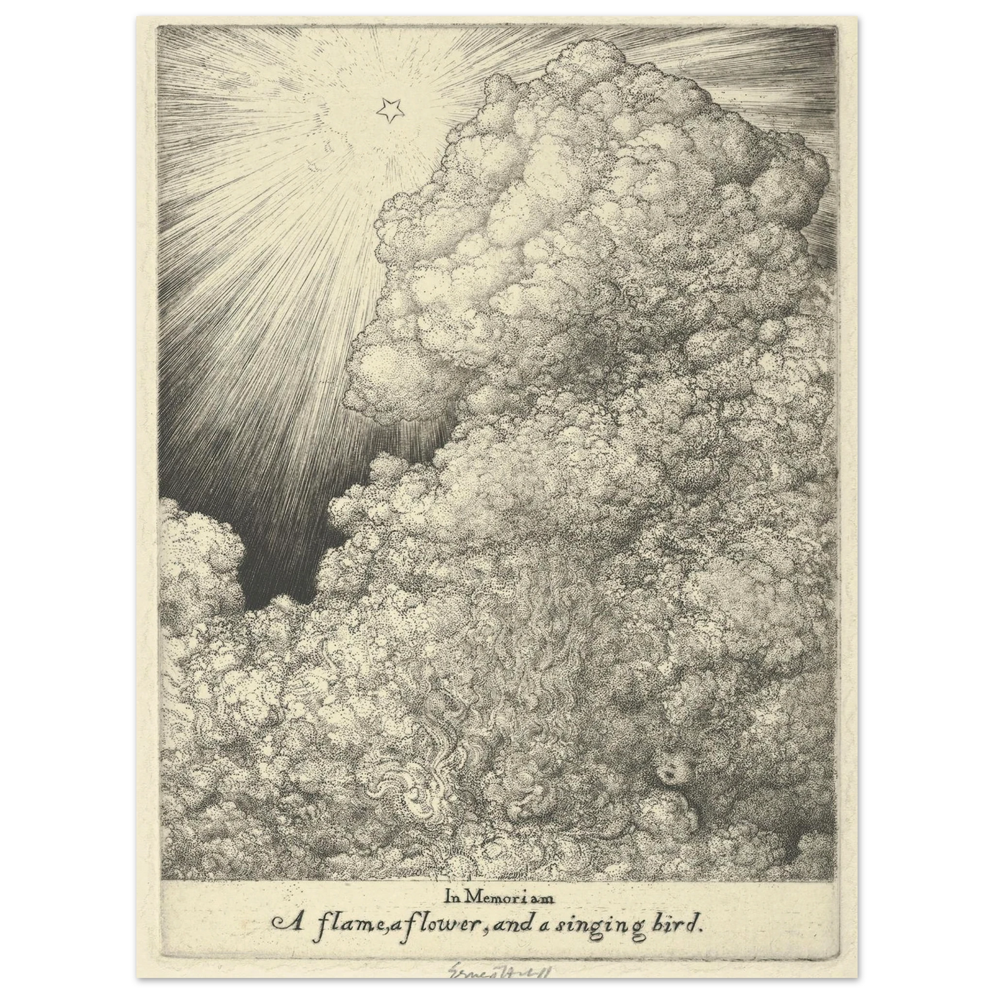 In Memoriam, Louise (1918) Art Print | Ernest Haskell - Framed Poster - 30x40 cm / 12x16″ - Black frame