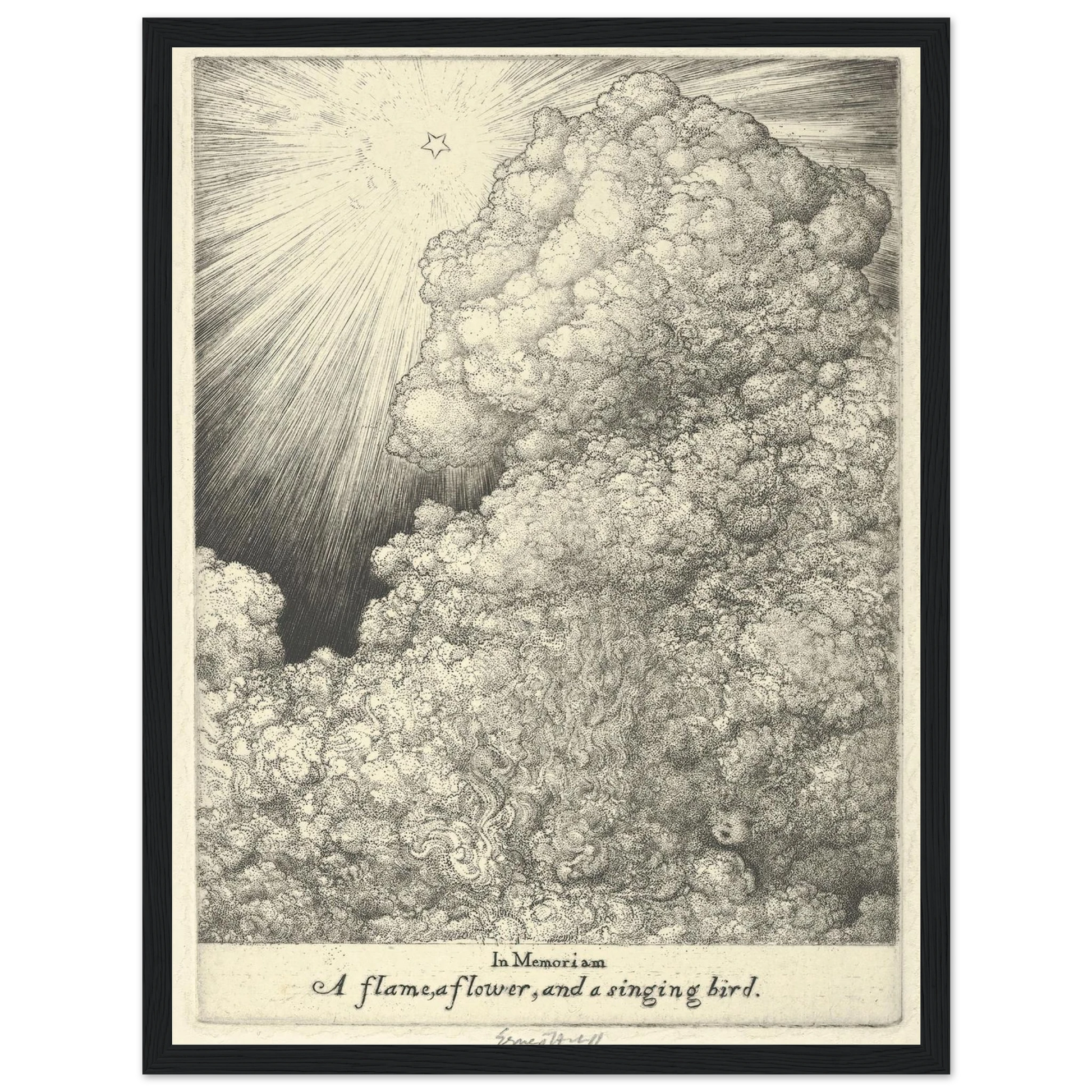 In Memoriam, Louise (1918) Art Print | Ernest Haskell - Framed Poster - 30x40 cm / 12x16″ - Black frame