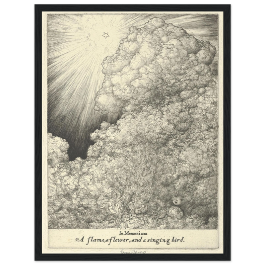 In Memoriam, Louise (1918) Art Print | Ernest Haskell - Framed Poster - 30x40 cm / 12x16″ - Black frame