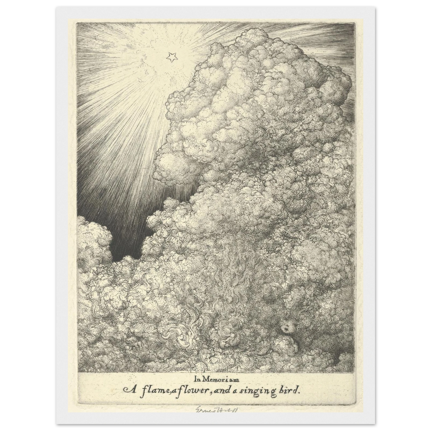 In Memoriam, Louise (1918) Art Print | Ernest Haskell - Framed Poster - 30x40 cm / 12x16″ - Black frame