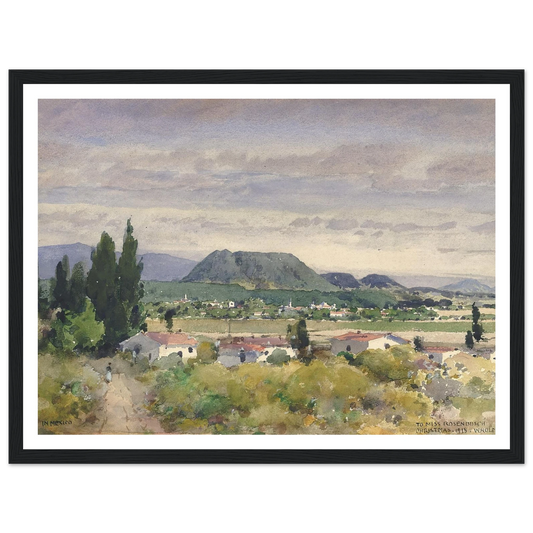In Mexico (1918) Art Print | William Henry Holmes - Framed Poster - 30x40 cm / 12x16″ - Black frame