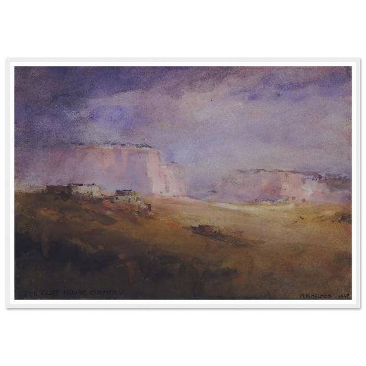 In The Cliff House Country (1929) Art Print | William Henry Holmes - Framed Poster - 30x40 cm / 12x16″ - Black frame