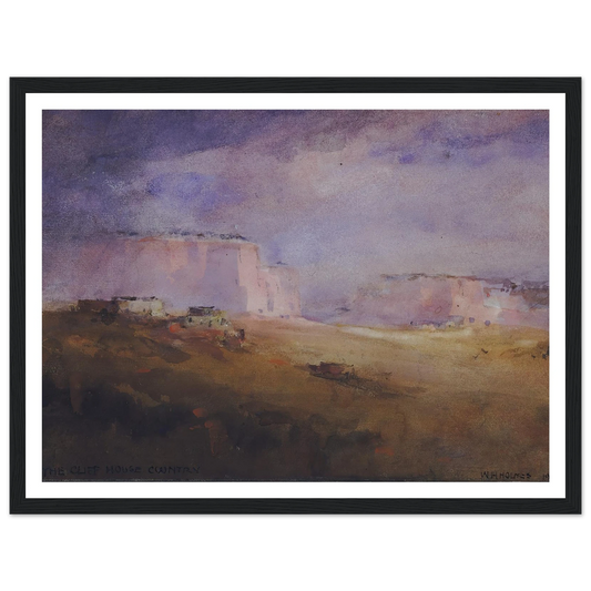 In The Cliff House Country (1929) Art Print | William Henry Holmes - Framed Poster - 30x40 cm / 12x16″ - Black frame