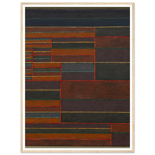 In the Current Six Thresholds (1929) Art Print | Paul Klee - Framed Poster - 30x40 cm / 12x16″ - Black frame