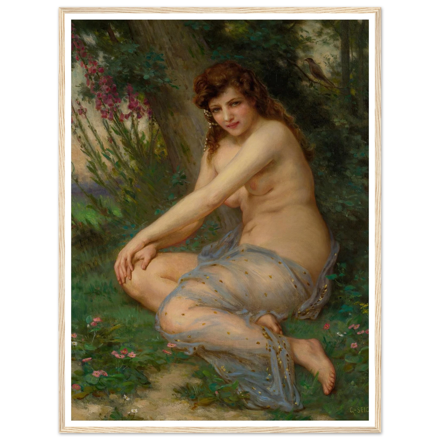 In The Forest Art Print | Guillaume Seignac - Framed Poster - 30x40 cm / 12x16″ - Black frame