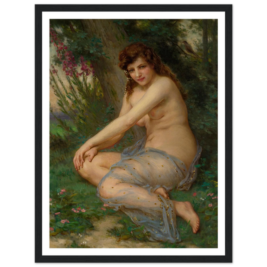 In The Forest Art Print | Guillaume Seignac - Framed Poster - 30x40 cm / 12x16″ - Black frame