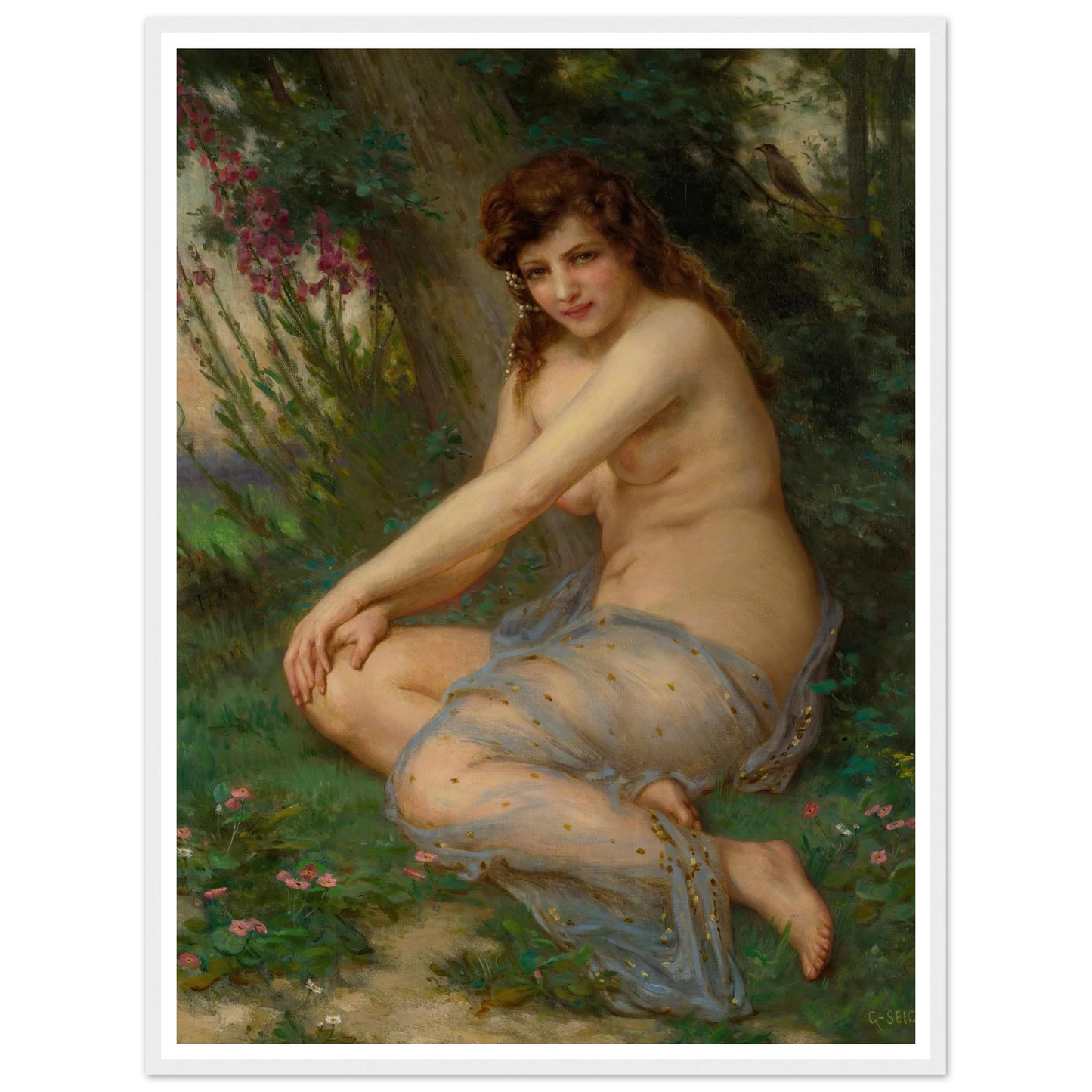 In The Forest Art Print | Guillaume Seignac - Framed Poster - 30x40 cm / 12x16″ - Black frame