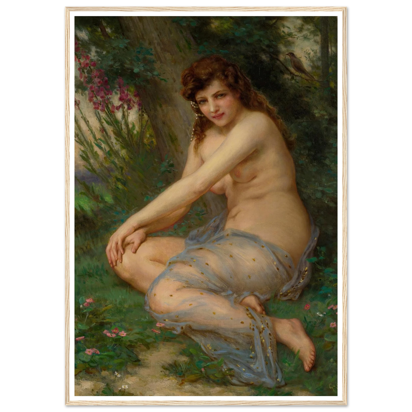 In The Forest Art Print | Guillaume Seignac - Framed Poster - 30x40 cm / 12x16″ - Black frame