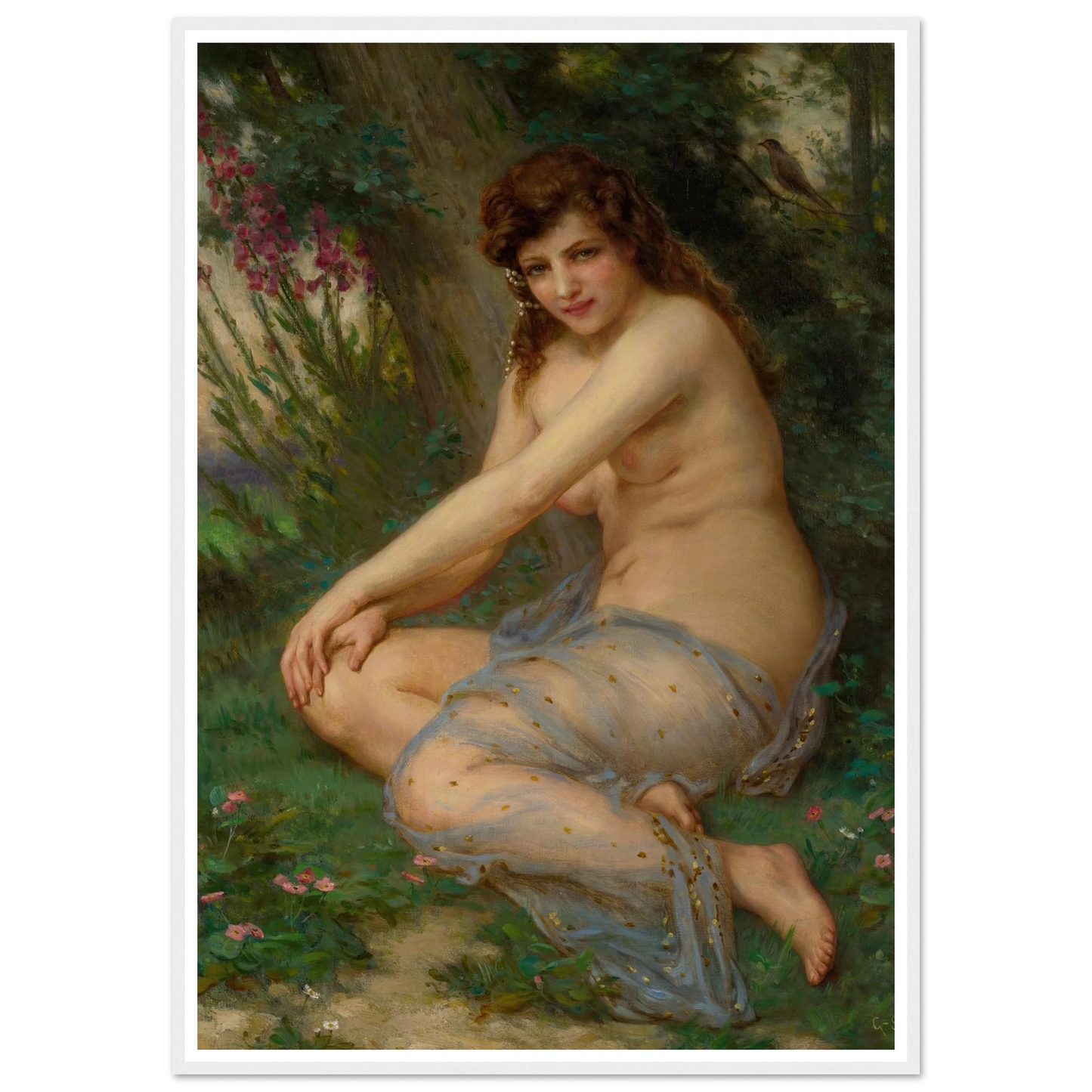 In The Forest Art Print | Guillaume Seignac - Framed Poster - 30x40 cm / 12x16″ - Black frame