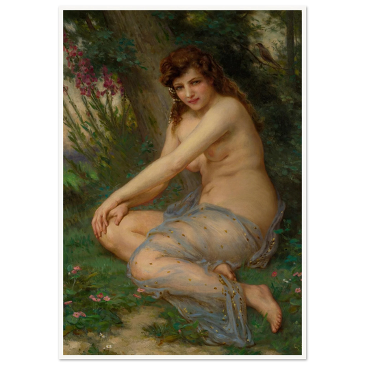 In The Forest Art Print | Guillaume Seignac - Framed Poster - 30x40 cm / 12x16″ - Black frame