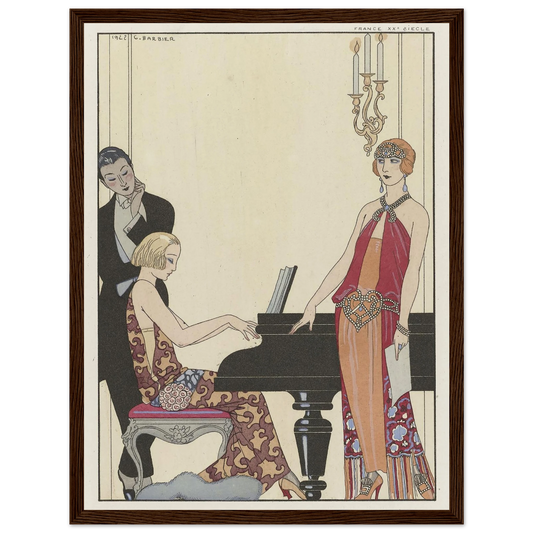 Incantation (1923) Art Print | George Barbier - Framed Poster - 30x40 cm / 12x16″ - Black frame