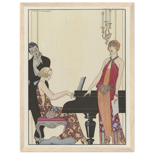 Incantation (1923) Art Print | George Barbier - Framed Poster - 30x40 cm / 12x16″ - Black frame