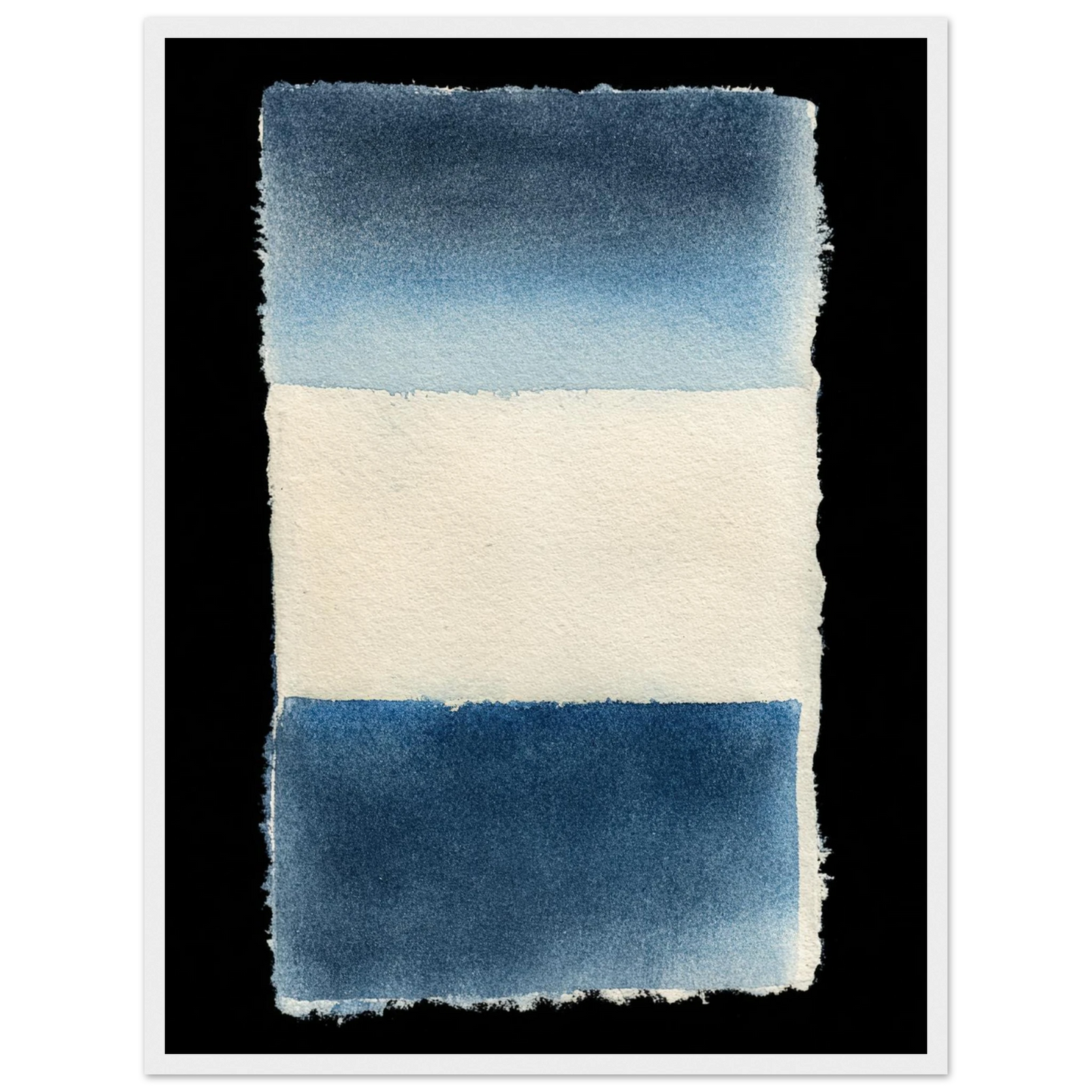 Indigo Horizon Duet - Framed Poster - 30x40 cm / 12x16″ - Black frame