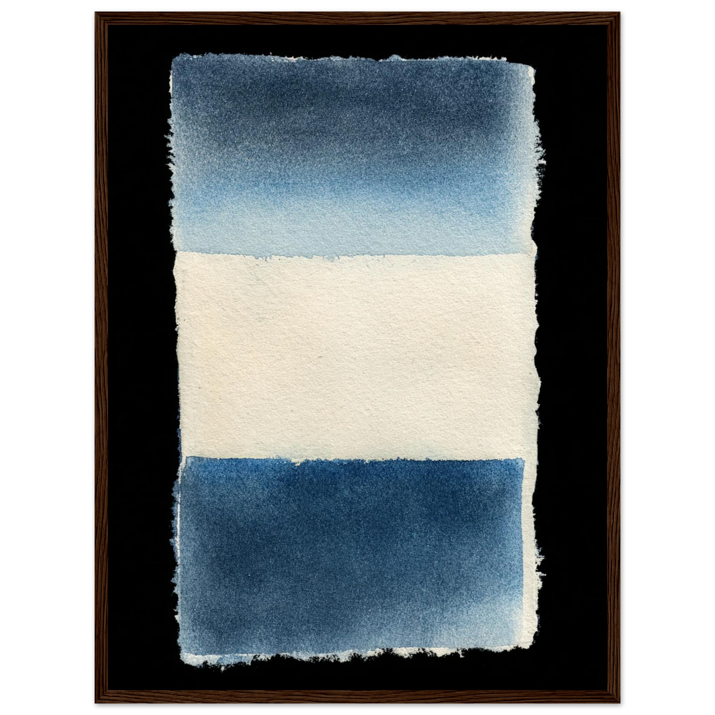 Indigo Horizon Duet - Framed Poster - 30x40 cm / 12x16″ - Black frame