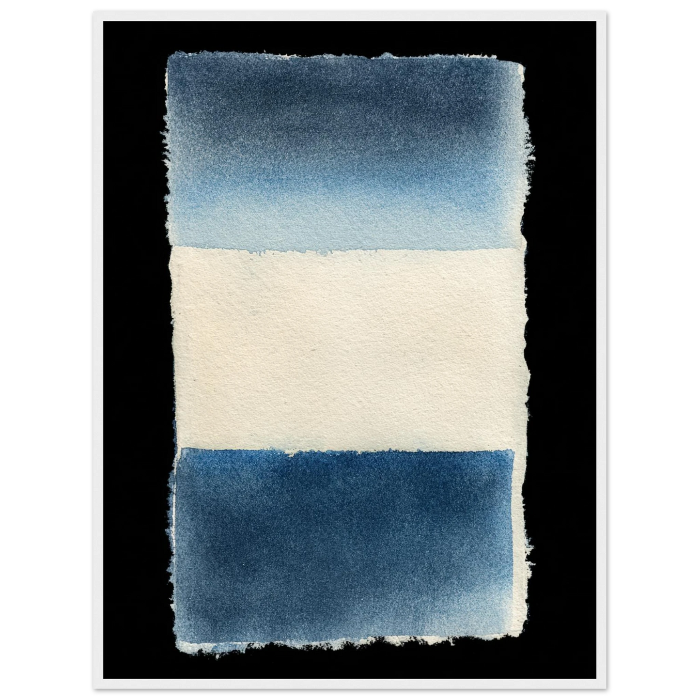 Indigo Horizon Duet - Framed Poster - 30x40 cm / 12x16″ - Black frame