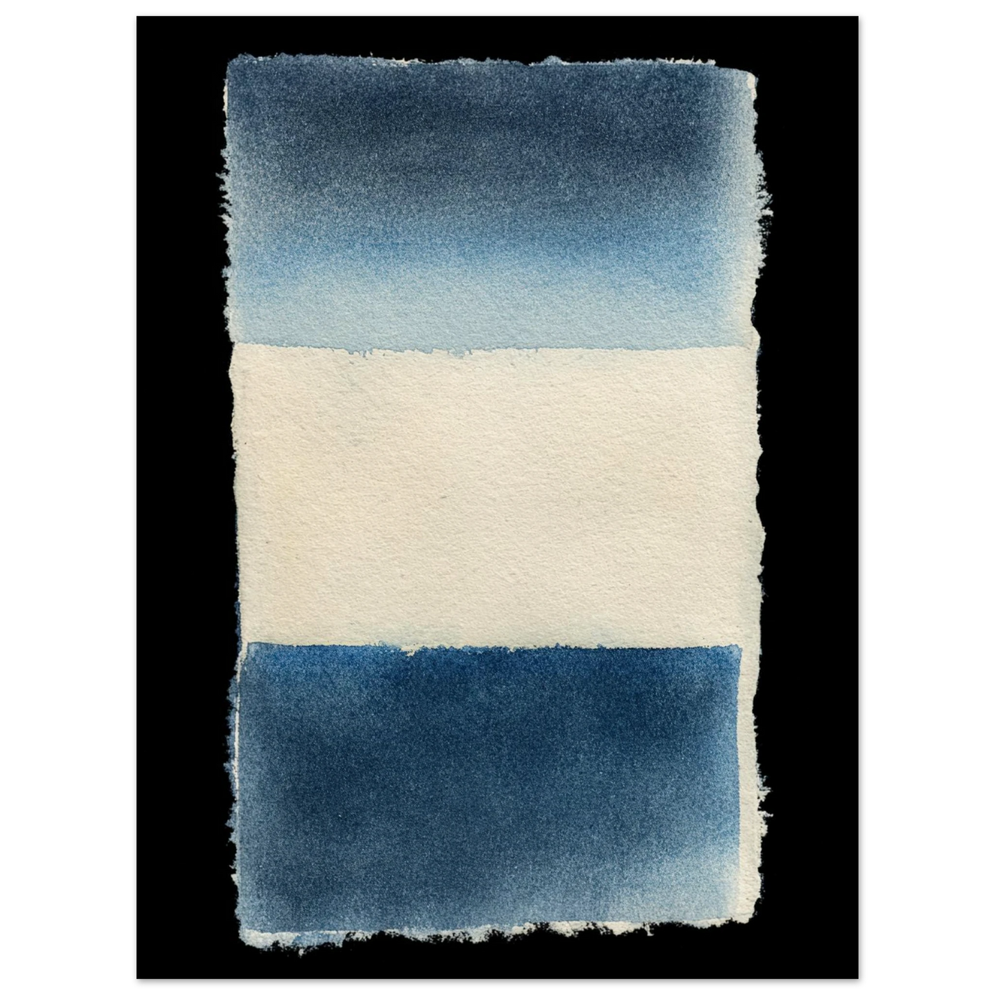 Indigo Horizon Duet - Framed Poster - 30x40 cm / 12x16″ - Black frame