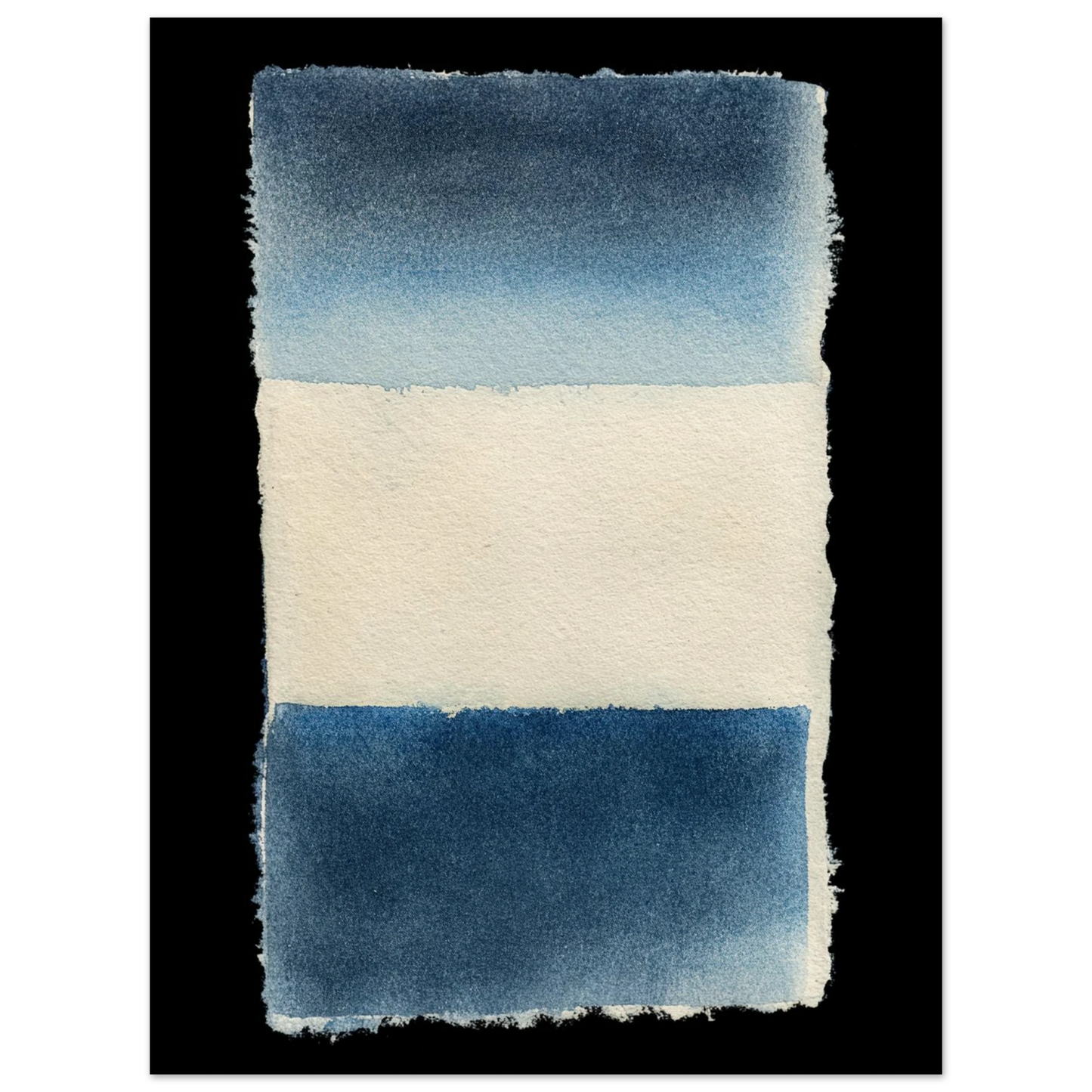 Indigo Horizon Duet - Framed Poster - 30x40 cm / 12x16″ - Black frame