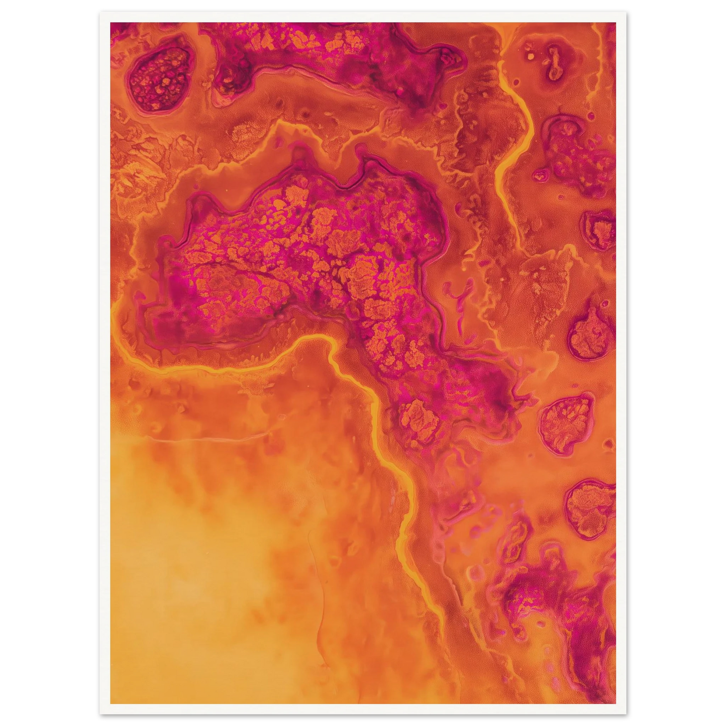 Inner Heat Bloom - Framed Poster - 30x40 cm / 12x16″ - Black frame