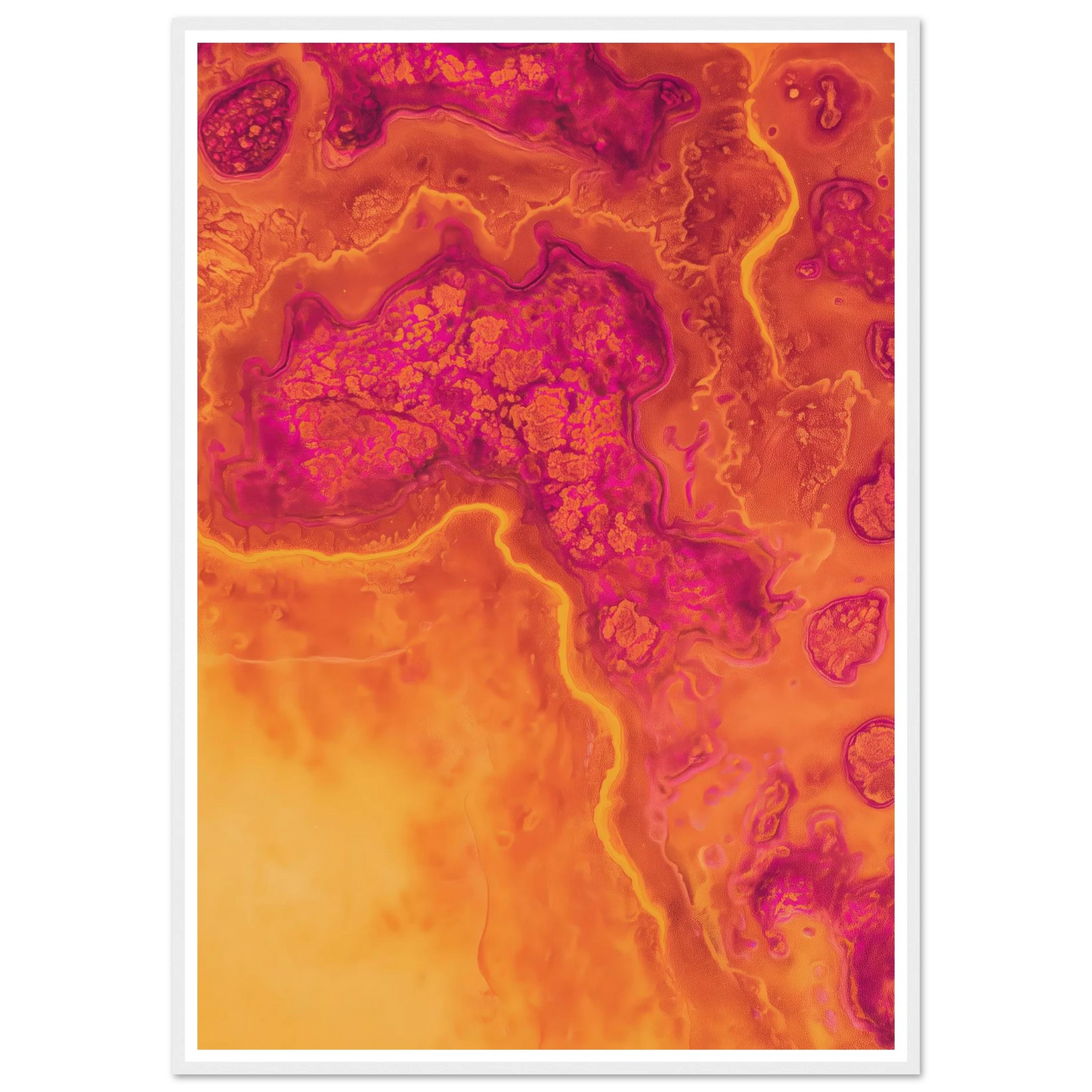 Inner Heat Bloom - Framed Poster - 30x40 cm / 12x16″ - Black frame