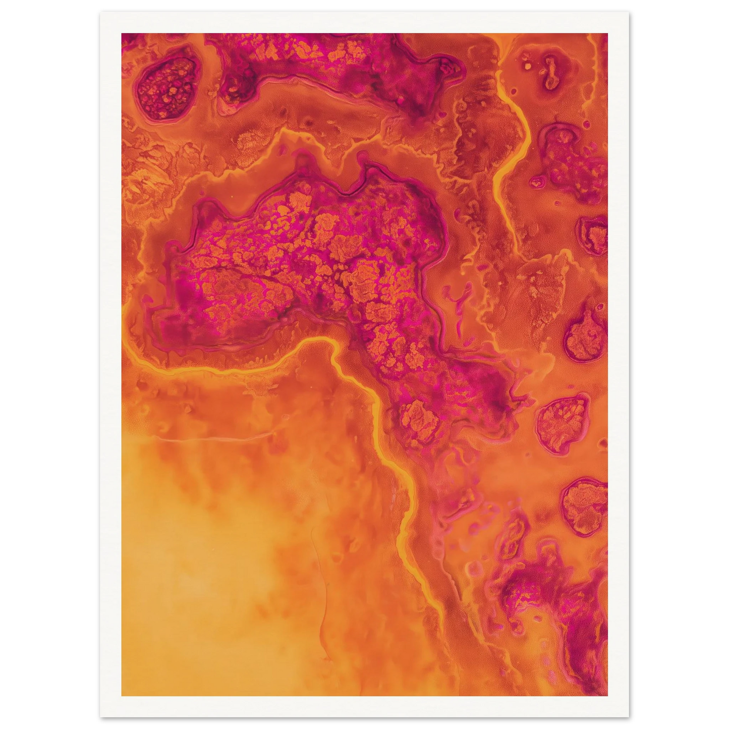 Inner Heat Bloom - Framed Poster - 30x40 cm / 12x16″ - Black frame