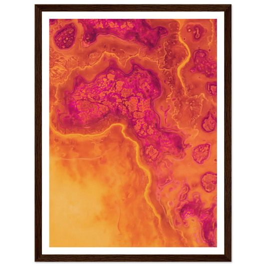 Inner Heat Bloom - Framed Poster - 30x40 cm / 12x16″ - Black frame