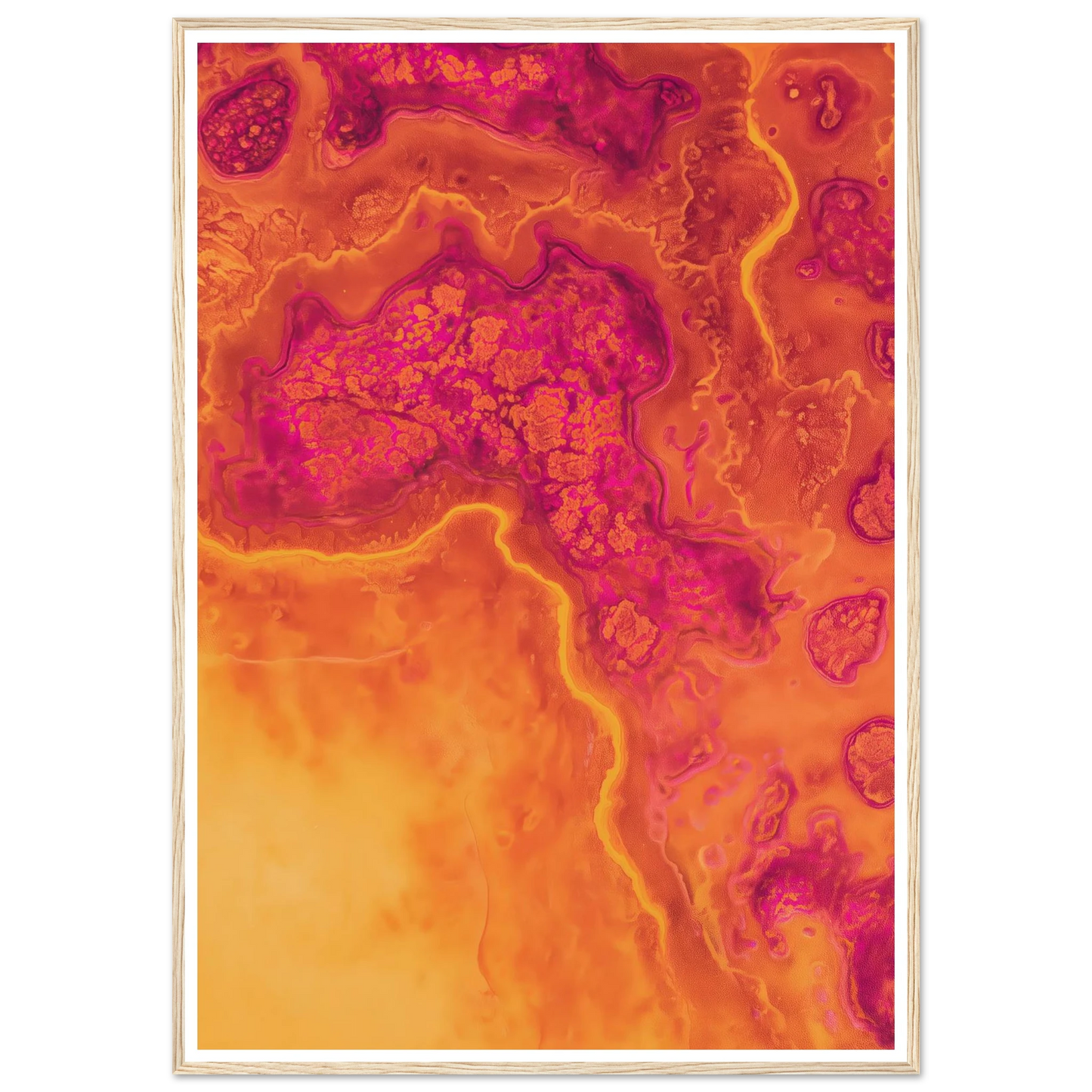 Inner Heat Bloom - Framed Poster - 30x40 cm / 12x16″ - Black frame