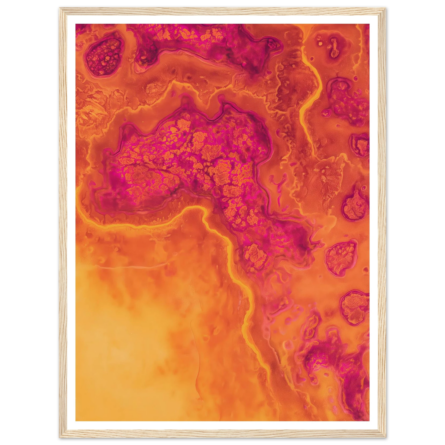 Inner Heat Bloom - Framed Poster - 30x40 cm / 12x16″ - Black frame