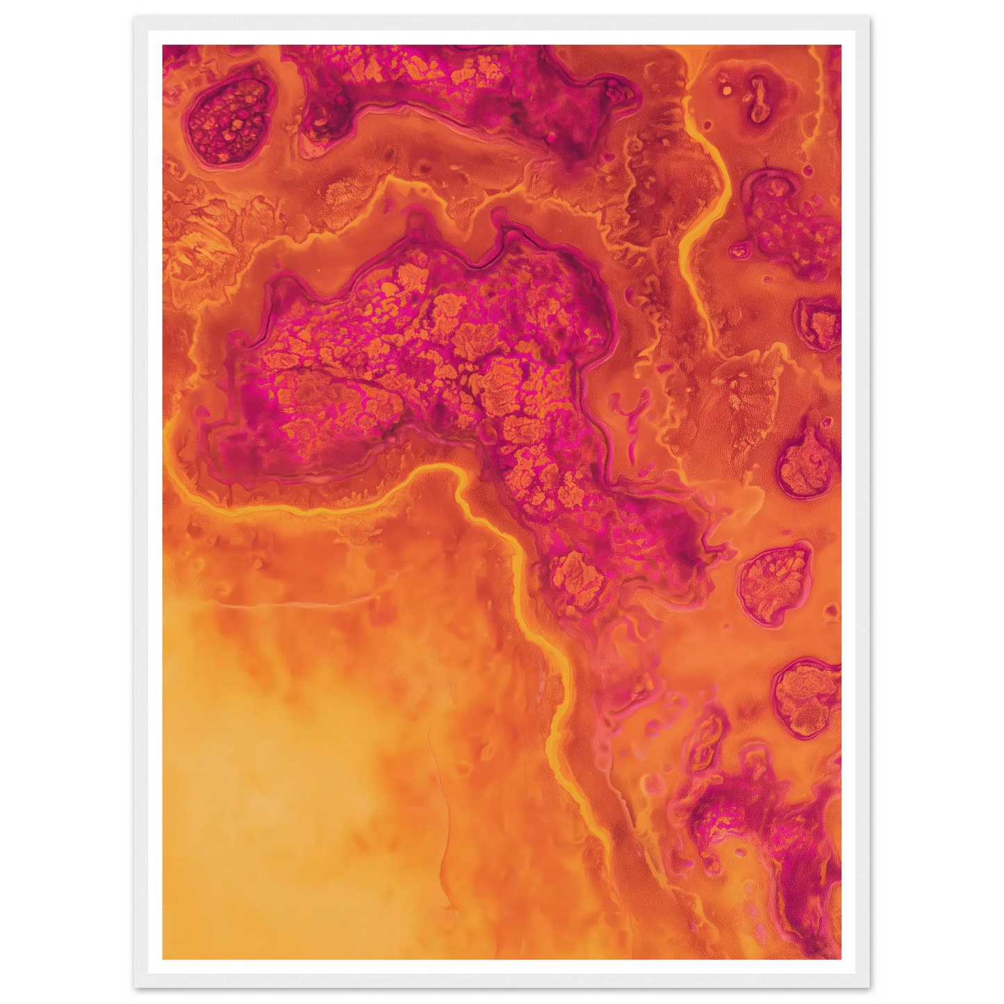 Inner Heat Bloom - Framed Poster - 30x40 cm / 12x16″ - Black frame