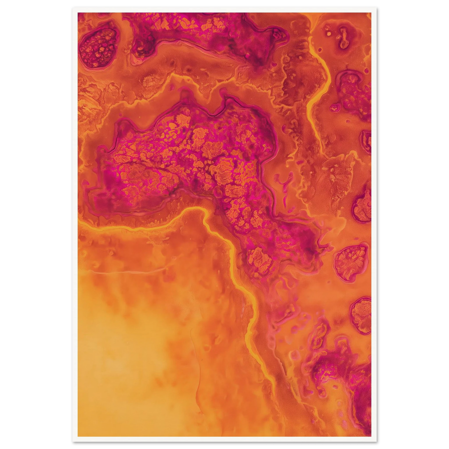 Inner Heat Bloom - Framed Poster - 30x40 cm / 12x16″ - Black frame