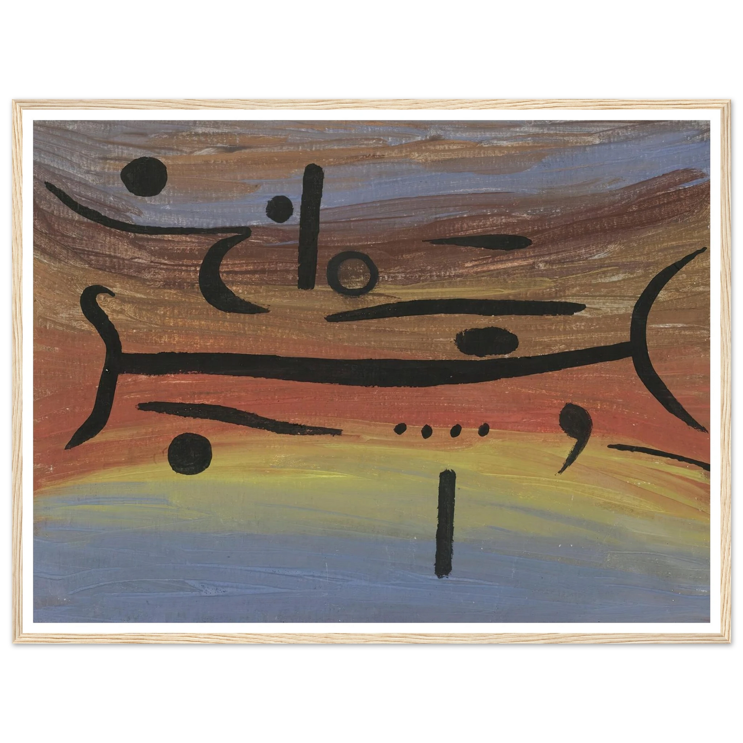 Instruments (1938) Art Print | Paul Klee - Framed Poster - 30x40 cm / 12x16″ - Black frame