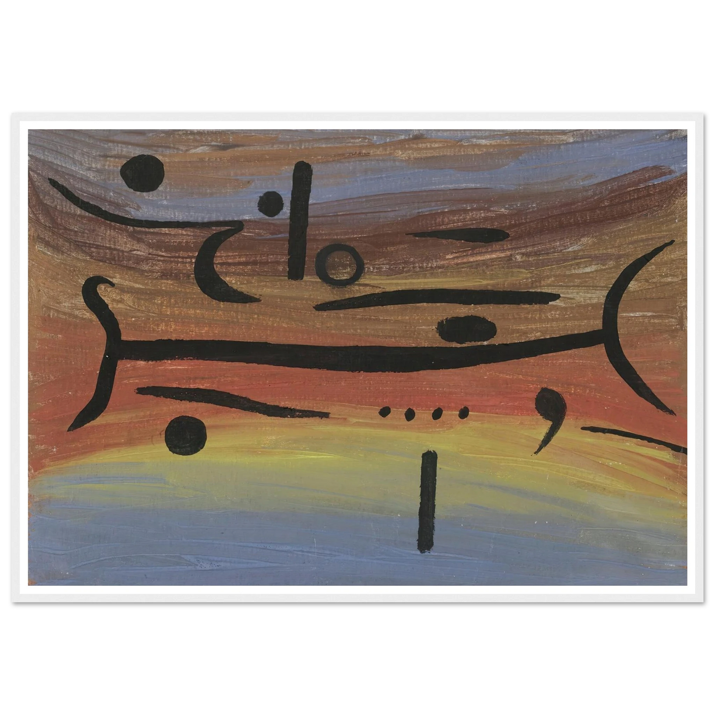 Instruments (1938) Art Print | Paul Klee - Framed Poster - 30x40 cm / 12x16″ - Black frame