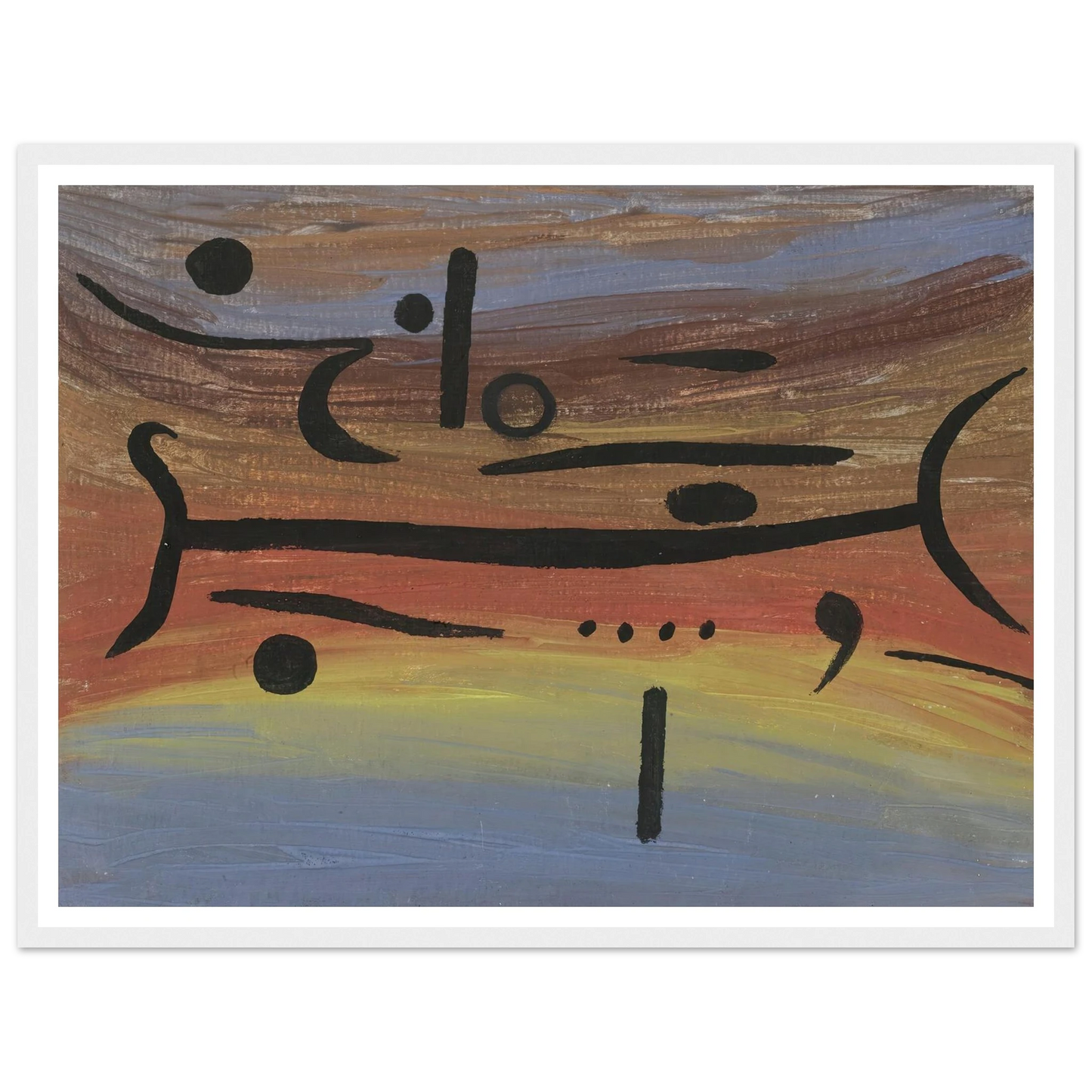 Instruments (1938) Art Print | Paul Klee - Framed Poster - 30x40 cm / 12x16″ - Black frame