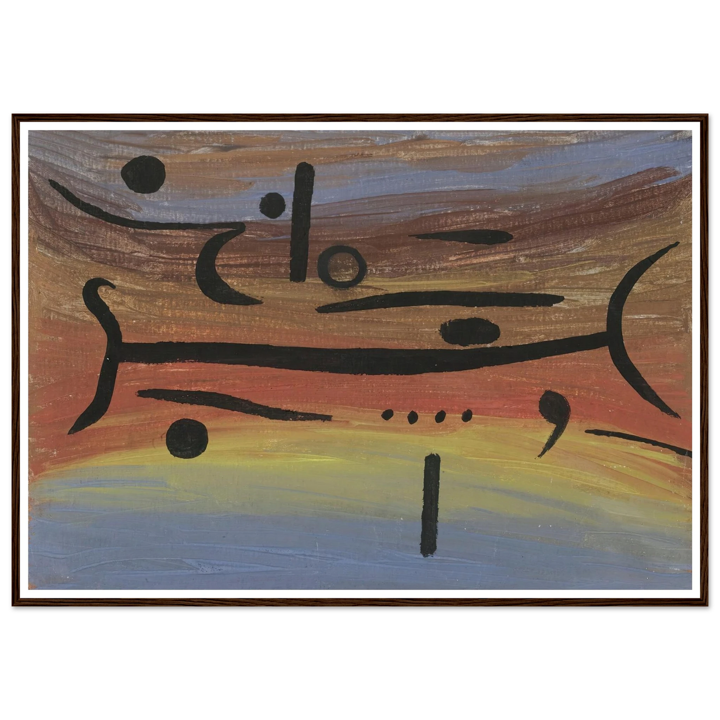 Instruments (1938) Art Print | Paul Klee - Framed Poster - 30x40 cm / 12x16″ - Black frame