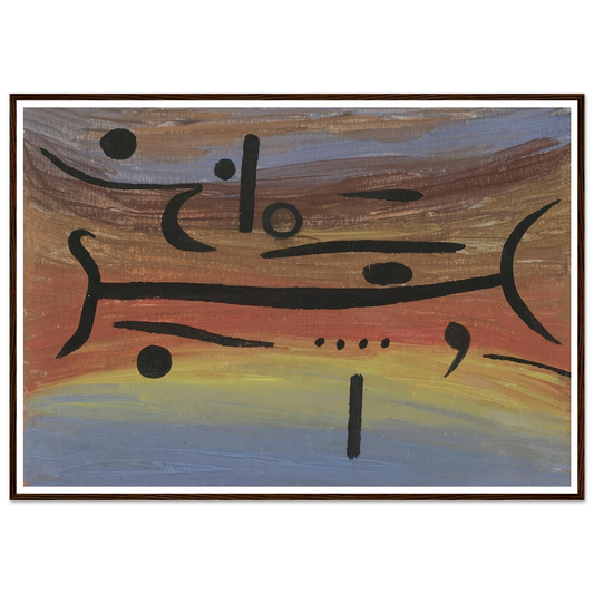 Instruments (1938) Art Print | Paul Klee - Framed Poster - 30x40 cm / 12x16″ - Black frame