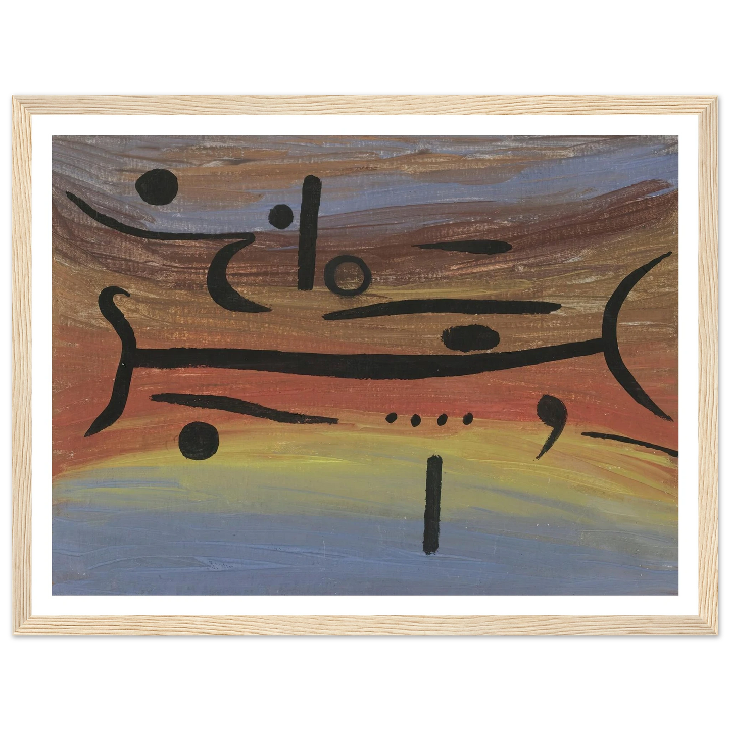 Instruments (1938) Art Print | Paul Klee - Framed Poster - 30x40 cm / 12x16″ - Black frame