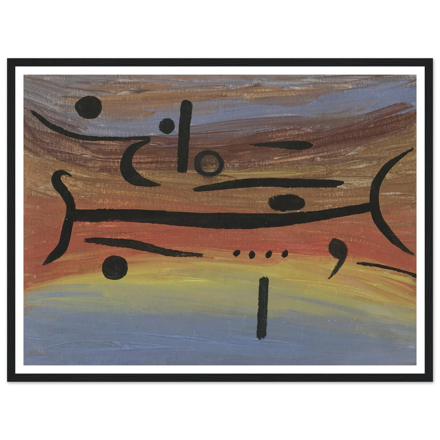 Instruments (1938) Art Print | Paul Klee - Framed Poster - 30x40 cm / 12x16″ - Black frame